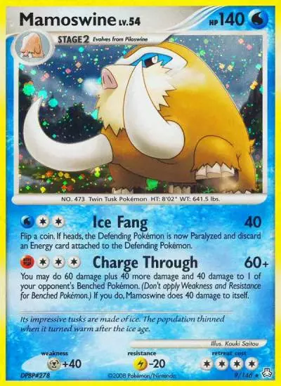 Mamoswine 9/146 Legends Awakened Pokemon card