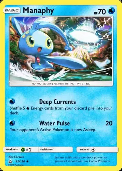 Manaphy 42/156 Ultra Prism Pokemon card