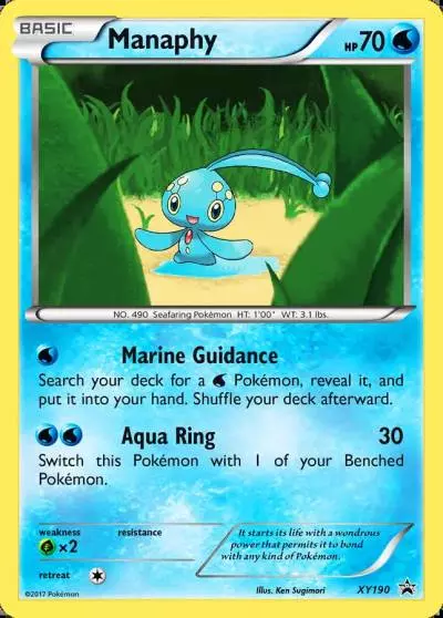 Manaphy XY190/211 XY Black Star Promos Pokemon card