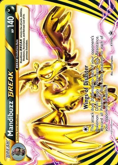Mandibuzz BREAK XY182/211 XY Black Star Promos Pokemon card