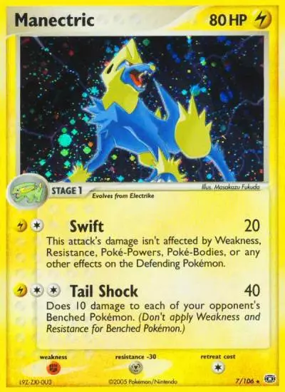 Manectric 7/106 Emerald Pokemon card