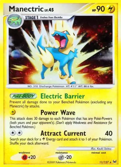 Manectric 11/127 Platinum Pokemon card