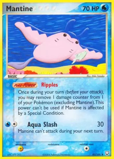 Mantine 45/109 Team Rocket Returns Pokemon card