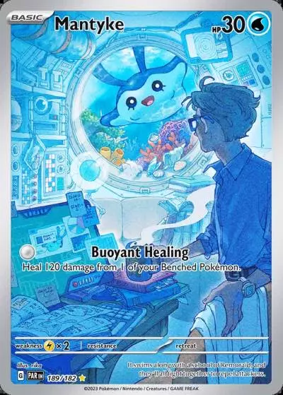 Mantyke 189/182 Paradox Rift Pokemon card