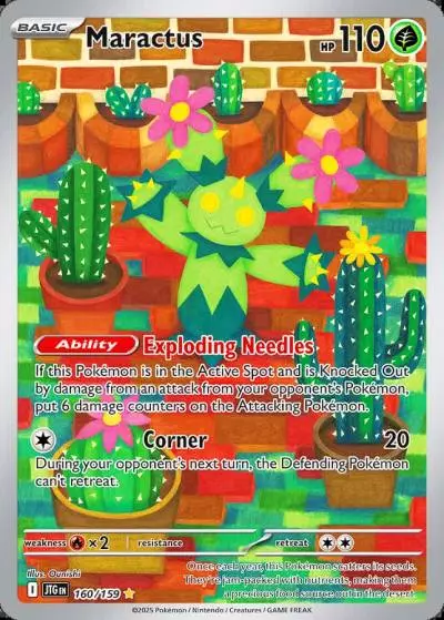 Maractus 160/159 Journey Together Pokemon card