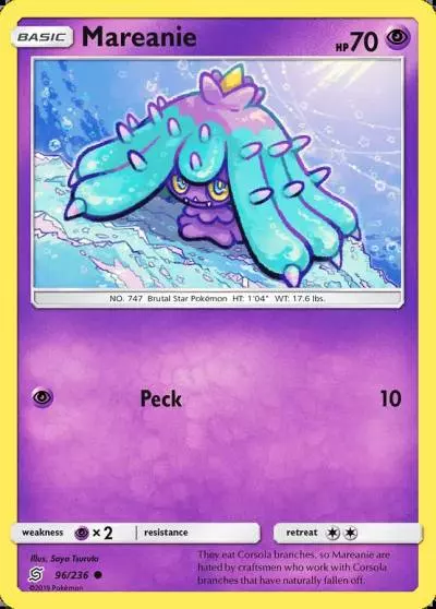 Mareanie 96/236 Unified Minds Pokemon card