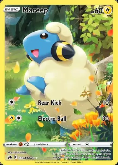 Mareep GG34/70 Crown Zenith Galarian Gallery Pokemon card
