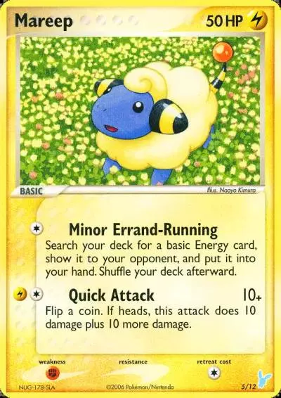 Mareep 5/12 EX Trainer Kit 2 Minun Pokemon card