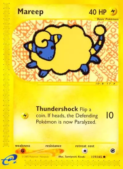 Mareep 119/165 Expedition Base Set Pokemon card