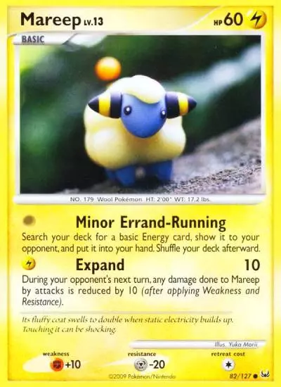 Mareep 82/127 Platinum Pokemon card