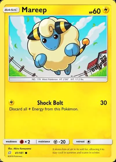 Mareep 41/181 Team Up Pokemon card
