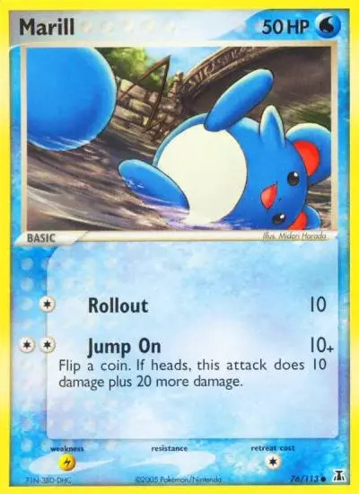 Marill 76/113 Delta Species Pokemon card