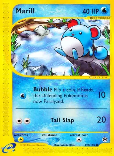 Marill 120/165 Expedition Base Set Pokemon card