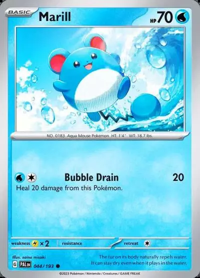 Marill 44/193 Paldea Evolved Pokemon card