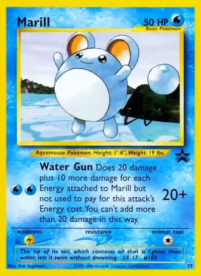Marill 29/53 Wizards Black Star Promos Pokemon card