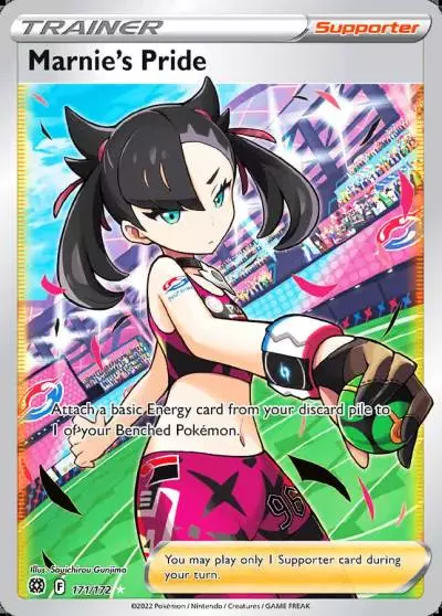 Marnie's Pride 171/172 Brilliant Stars Pokemon card