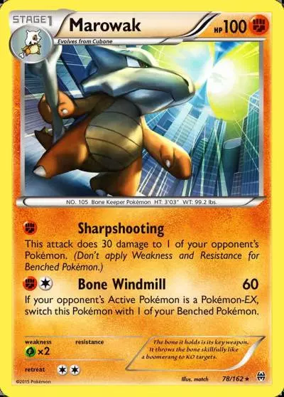 Marowak 78/162 BREAKthrough Pokemon card
