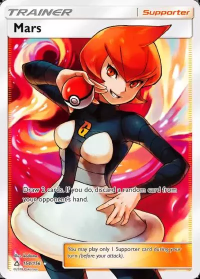 Mars 154/156 Ultra Prism Pokemon card