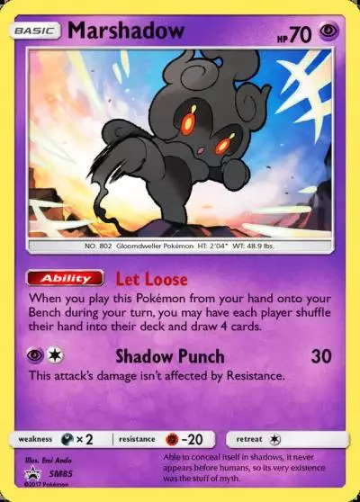Marshadow SM85/248 SM Black Star Promos Pokemon card