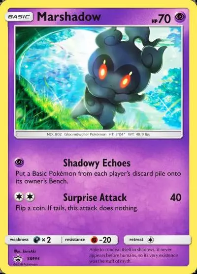 Marshadow SM93/248 SM Black Star Promos Pokemon card
