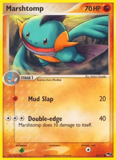 Marshtomp 15/17 POP Series 3 Pokemon card