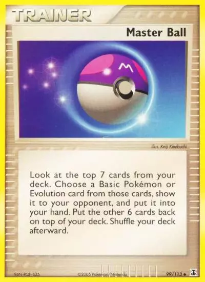 Master Ball 99/113 Delta Species Pokemon card