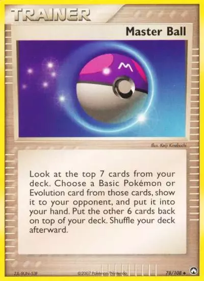 Master Ball 78/108 Power Keepers Pokemon card