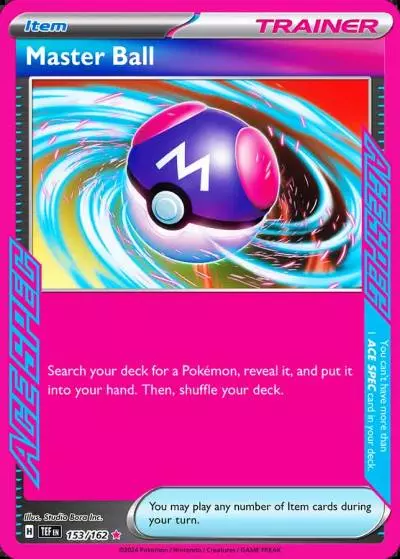 Master Ball 153/162 Temporal Forces Pokemon card