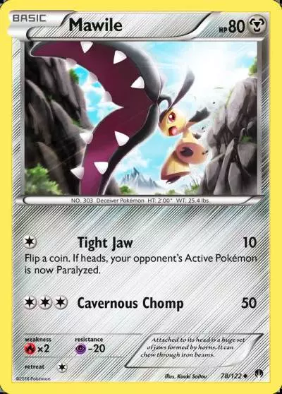 Mawile 78/122 BREAKpoint Pokemon card