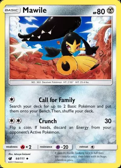 Mawile 64/111 Crimson Invasion Pokemon card