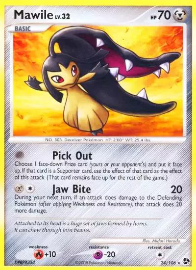 Mawile 24/106 Great Encounters Pokemon card