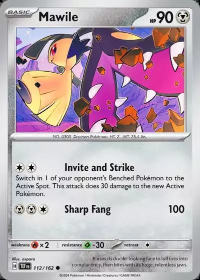 Mawile 112/162 Temporal Forces Pokemon card