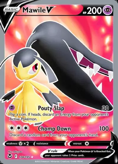 Mawile V 178/195 Silver Tempest Pokemon card