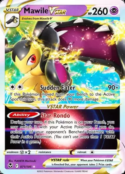Mawile VSTAR 71/195 Silver Tempest Pokemon card