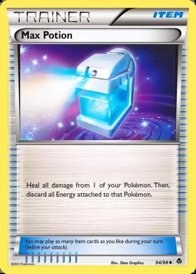 Max Potion 94/98 Emerging Powers Pokemon card