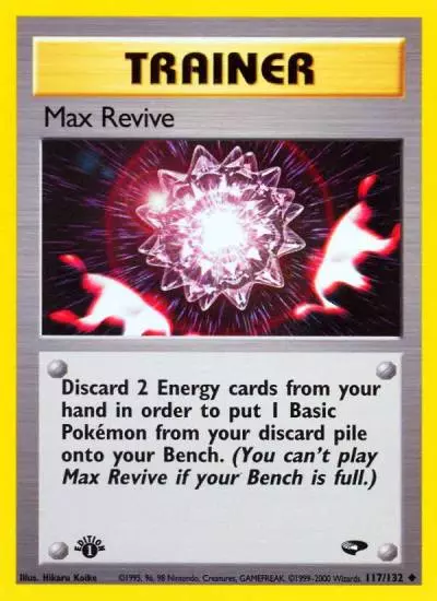Max Revive 117/132 Gym Challenge Pokemon card