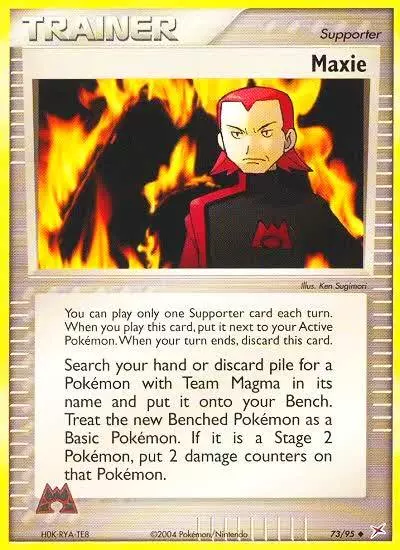 Maxie 73/95 Team Magma vs Team Aqua Pokemon card