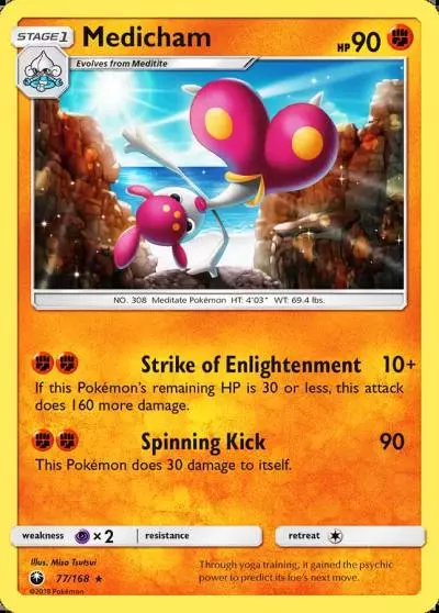 Medicham 77/168 Celestial Storm Pokemon card