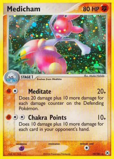 Medicham 10/101 Hidden Legends Pokemon card