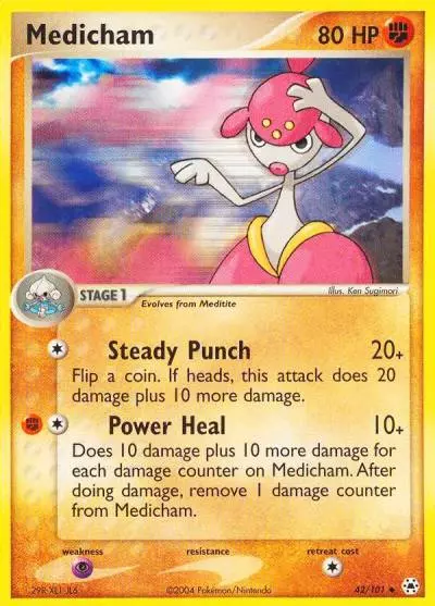 Medicham 42/101 Hidden Legends Pokemon card