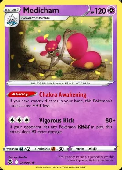 Medicham 73/195 Silver Tempest Pokemon card