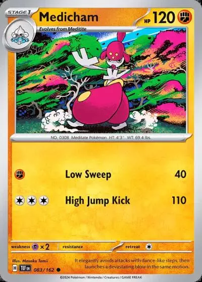 Medicham 83/162 Temporal Forces Pokemon card