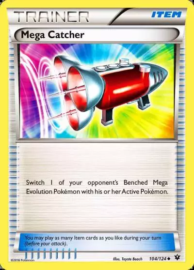Mega Catcher 104/124 Fates Collide Pokemon card