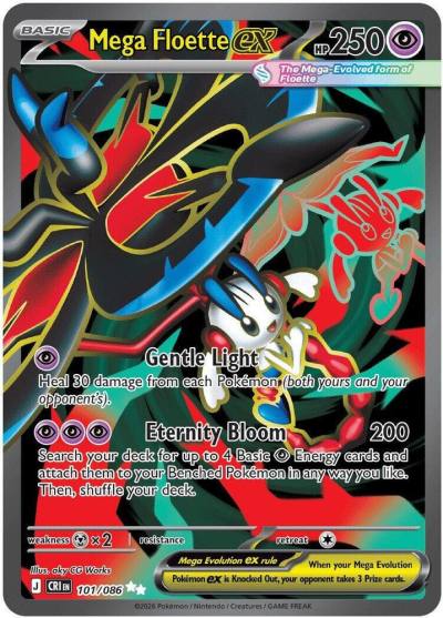 Mega Floette ex 101/86 Chaos Rising Pokemon card