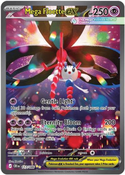 Mega Floette ex 117/86 Chaos Rising Pokemon card