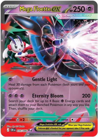 Mega Floette ex 35/86 Chaos Rising Pokemon card