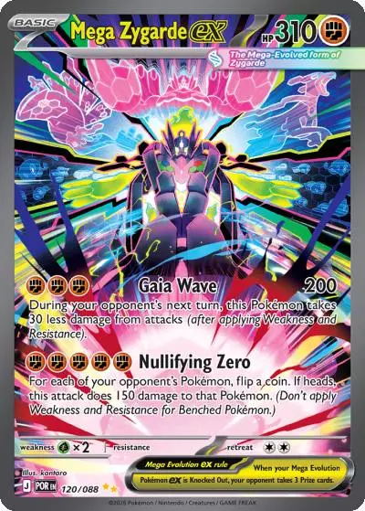 Mega Zygarde ex 120/88 Perfect Order Pokemon card