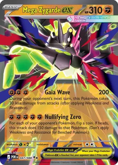 Mega Zygarde ex 47/88 Perfect Order Pokemon card