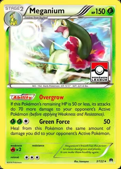Meganium 3/122 BREAKpoint Pokemon card