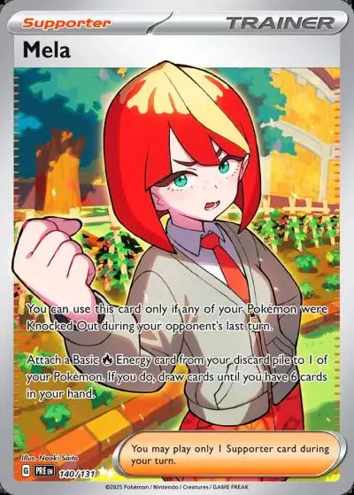 Mela 140/131 Prismatic Evolutions Pokemon card